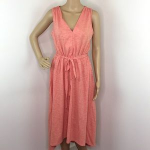 Uniqlo Orange Sleeveless Dress